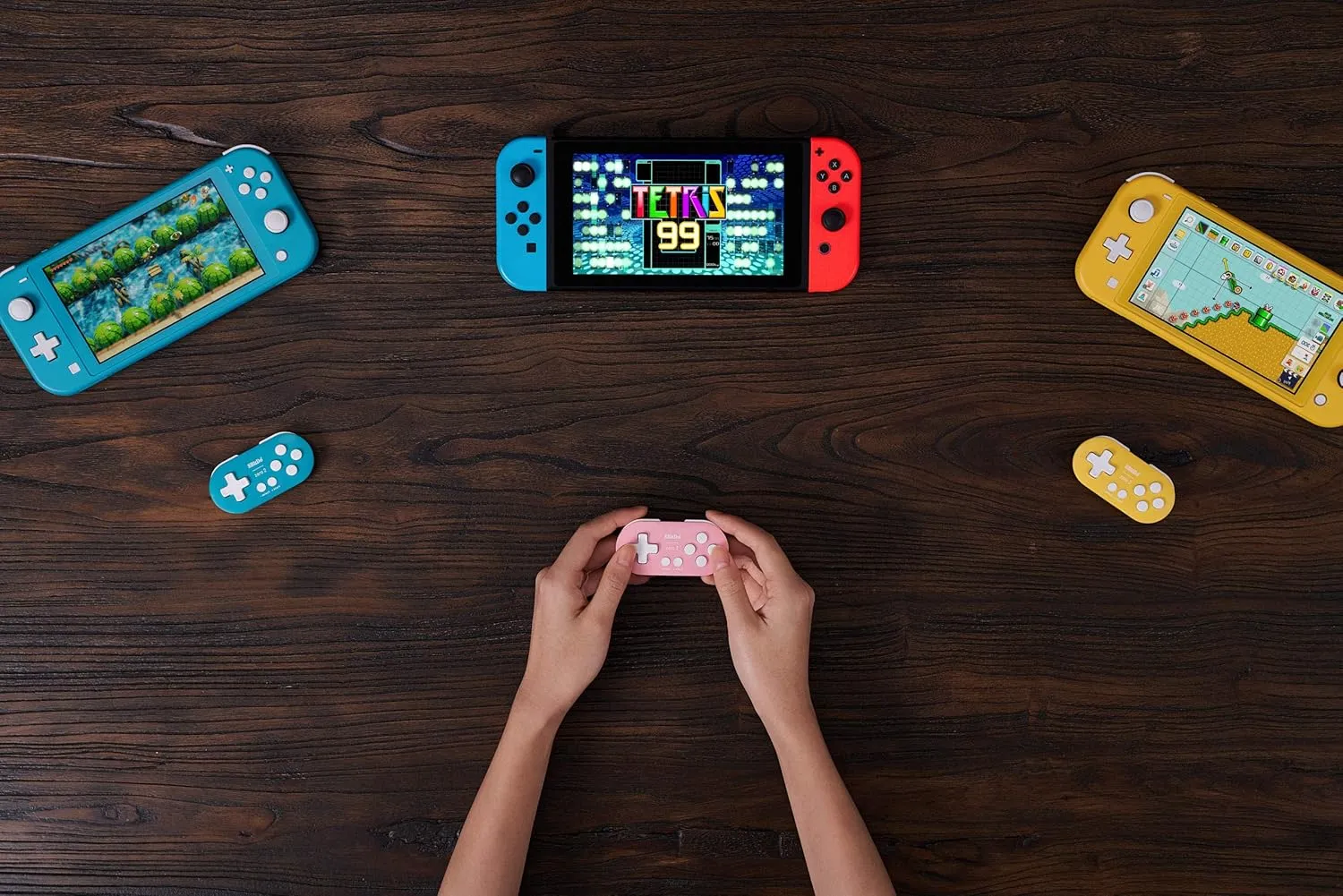 8Bitdo Zero 2 Bluetooth Key Chain Sized Mini Controller for Nintendo Switch, Windows, Android and macOS (Yellow Edition)