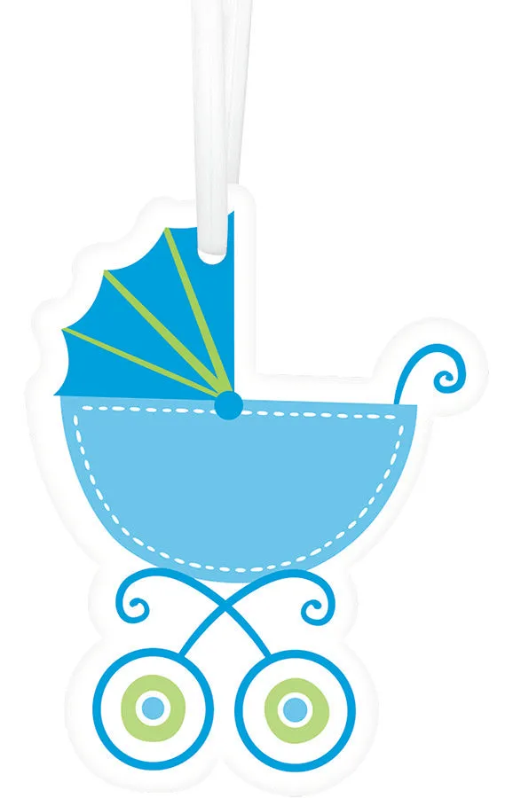 Blue Paper Tags w/Twist Ties 25pk