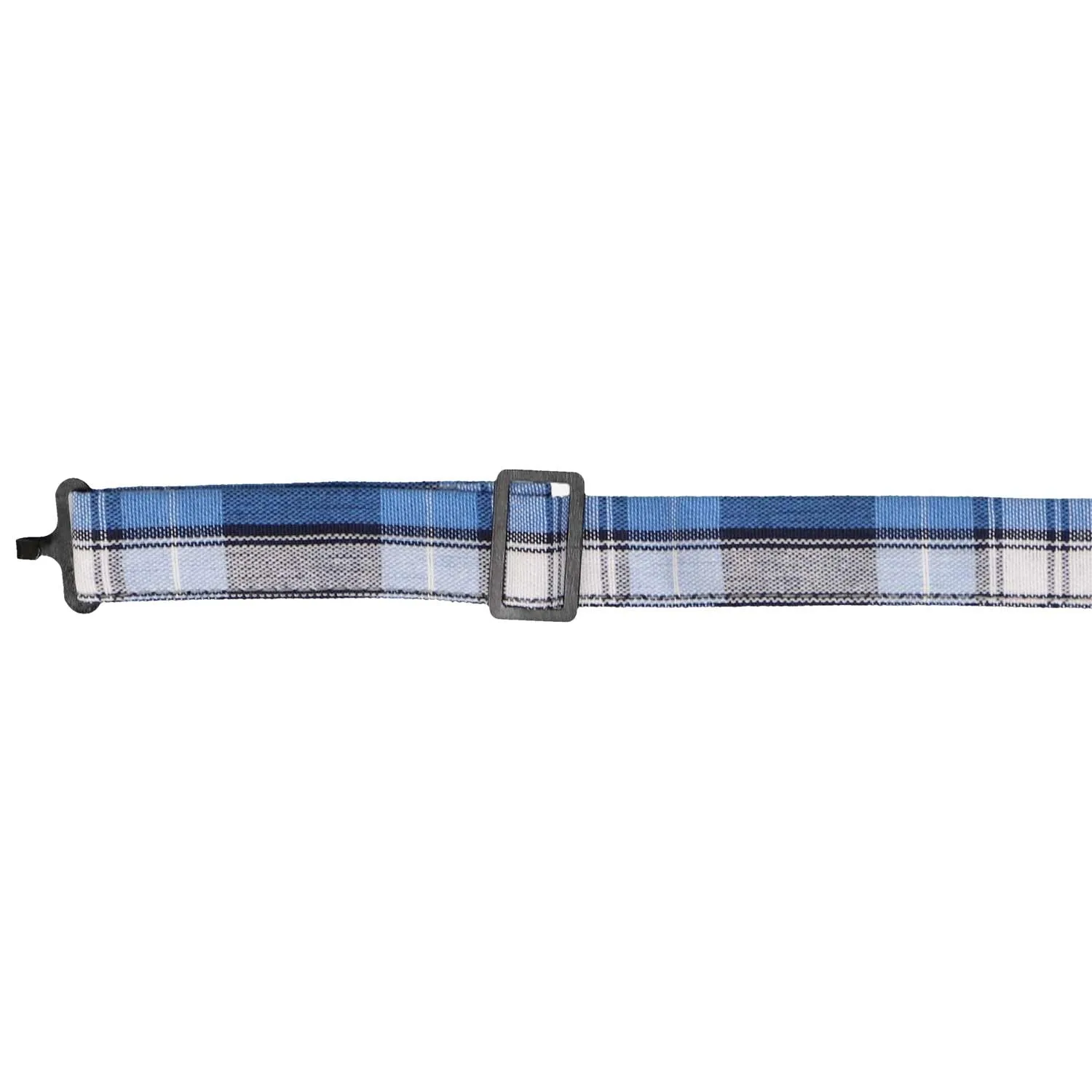 Blue Plaid Floppy Bow Tie