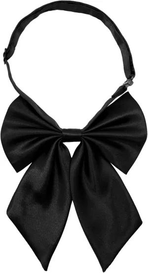 Bow Tie for Women Pre-tied Floppy Womens Tie Solid Color Women's Bowknot Bow Tie for Uniform Cosplay Party