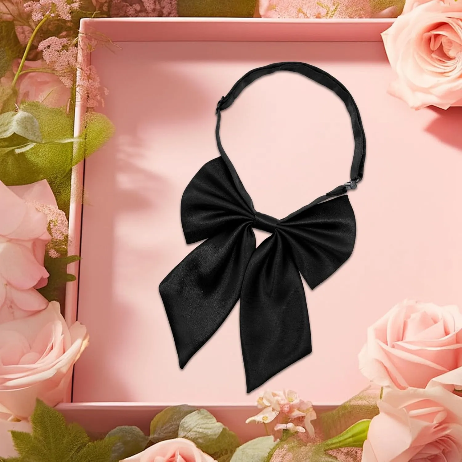 Bow Tie for Women Pre-tied Floppy Womens Tie Solid Color Women's Bowknot Bow Tie for Uniform Cosplay Party