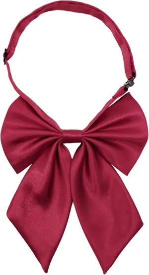 Bow Tie for Women Pre-tied Floppy Womens Tie Solid Color Women's Bowknot Bow Tie for Uniform Cosplay Party
