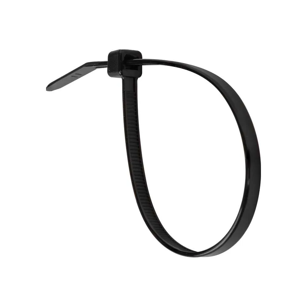 Cable Ties, Zip Ties, 50-Pound Tensile Strength, 7.75-Inch, Black