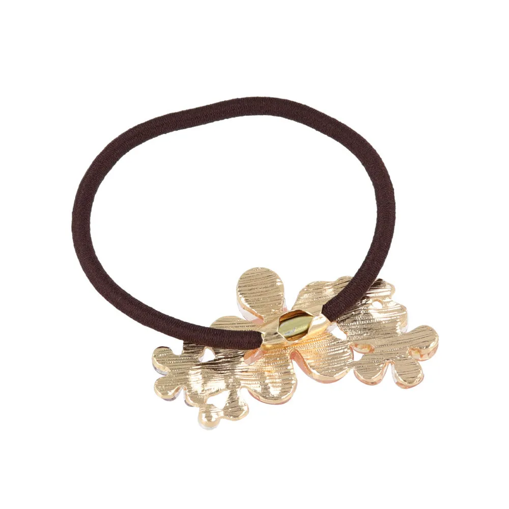 Faceted Flower Hair Tie