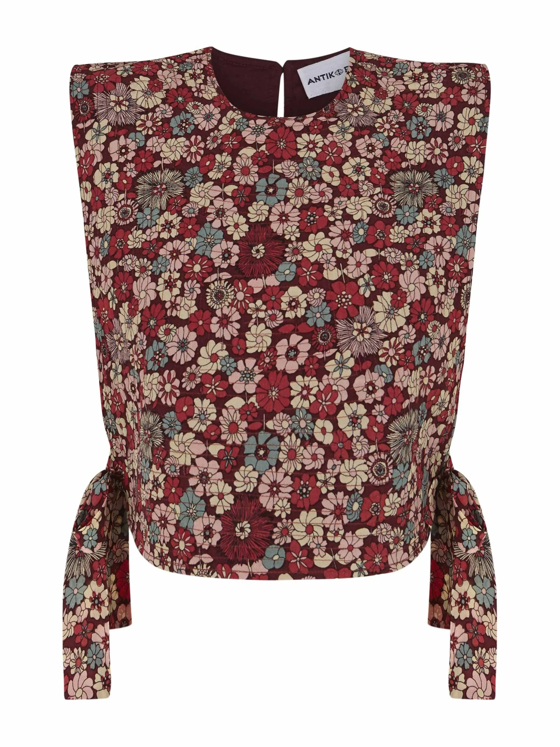 Floral bib front top