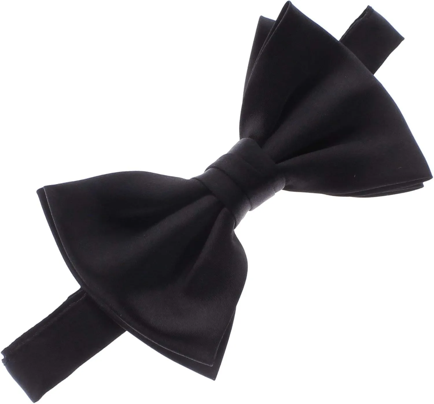 My Lello Classic Pre- Tied Satin Adjustable Bow Tie Solid Formal Tuxedo Style For Baby's, Children & Men
