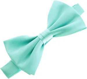 My Lello Classic Pre- Tied Satin Adjustable Bow Tie Solid Formal Tuxedo Style For Baby's, Children & Men