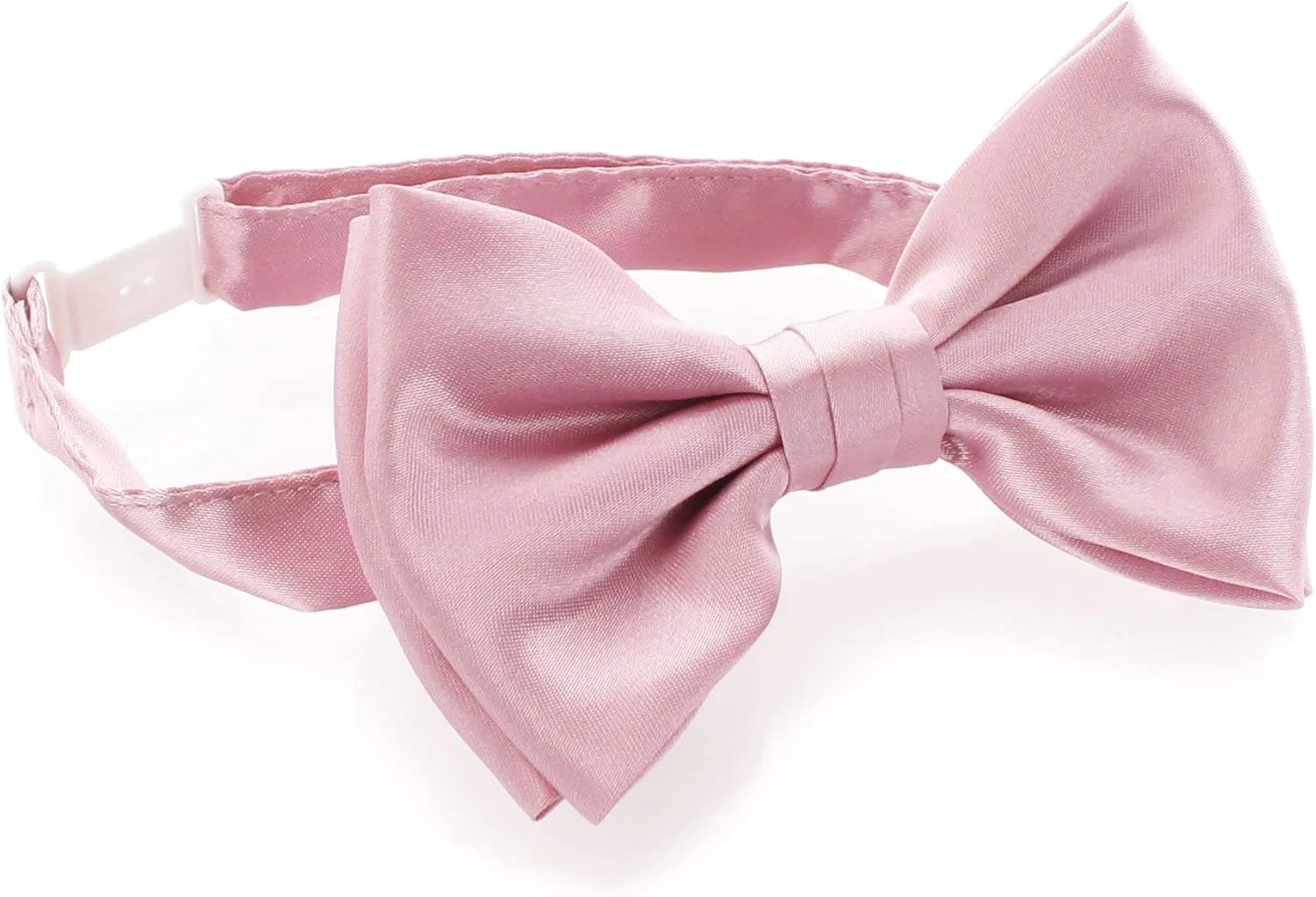 My Lello Classic Pre- Tied Satin Adjustable Bow Tie Solid Formal Tuxedo Style For Baby's, Children & Men