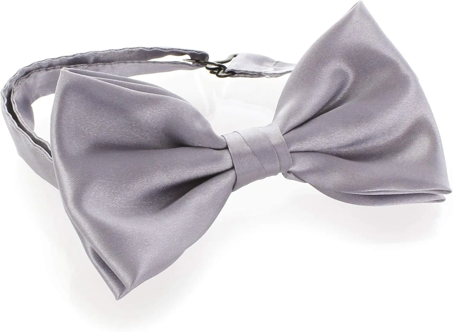 My Lello Classic Pre- Tied Satin Adjustable Bow Tie Solid Formal Tuxedo Style For Baby's, Children & Men