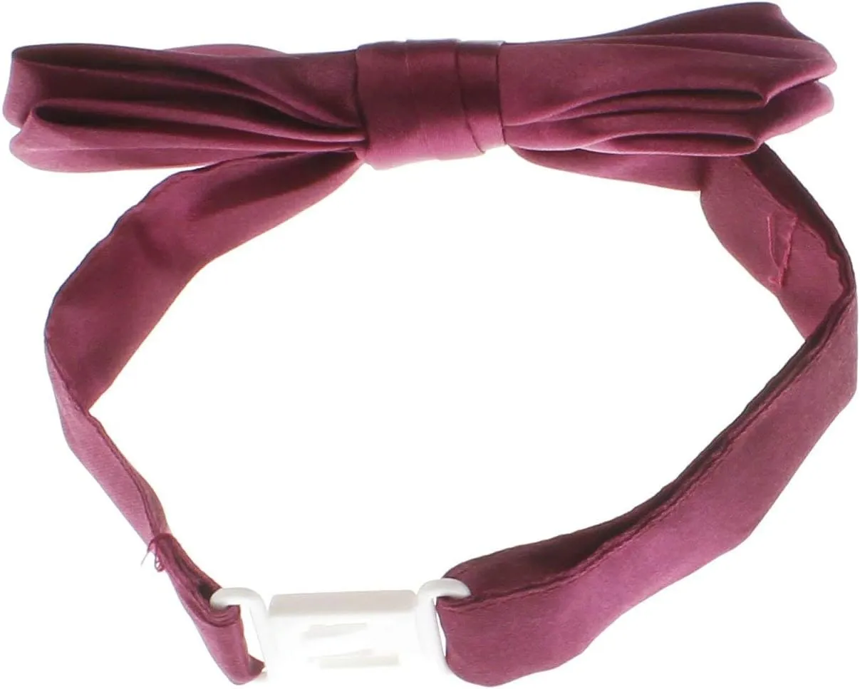 My Lello Classic Pre- Tied Satin Adjustable Bow Tie Solid Formal Tuxedo Style For Baby's, Children & Men