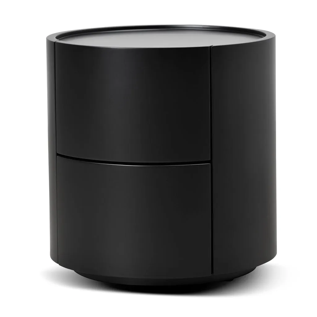 Nithya Bedside Table - Full Matte Black