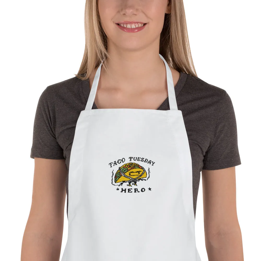 Taco Tuesday Hero Embroidered Apron