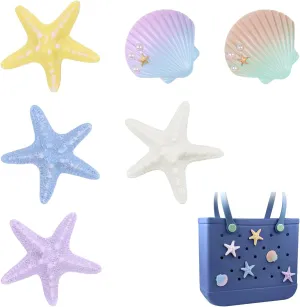 WORBSS Charms for Bogg Bag - Simple Modern Beach Bag Charms - Simply Southern Beach Tote Accessories, Decorative Insert for Rubber Beach Bag with Holes, Gift for Women & Girls & Ocean Party